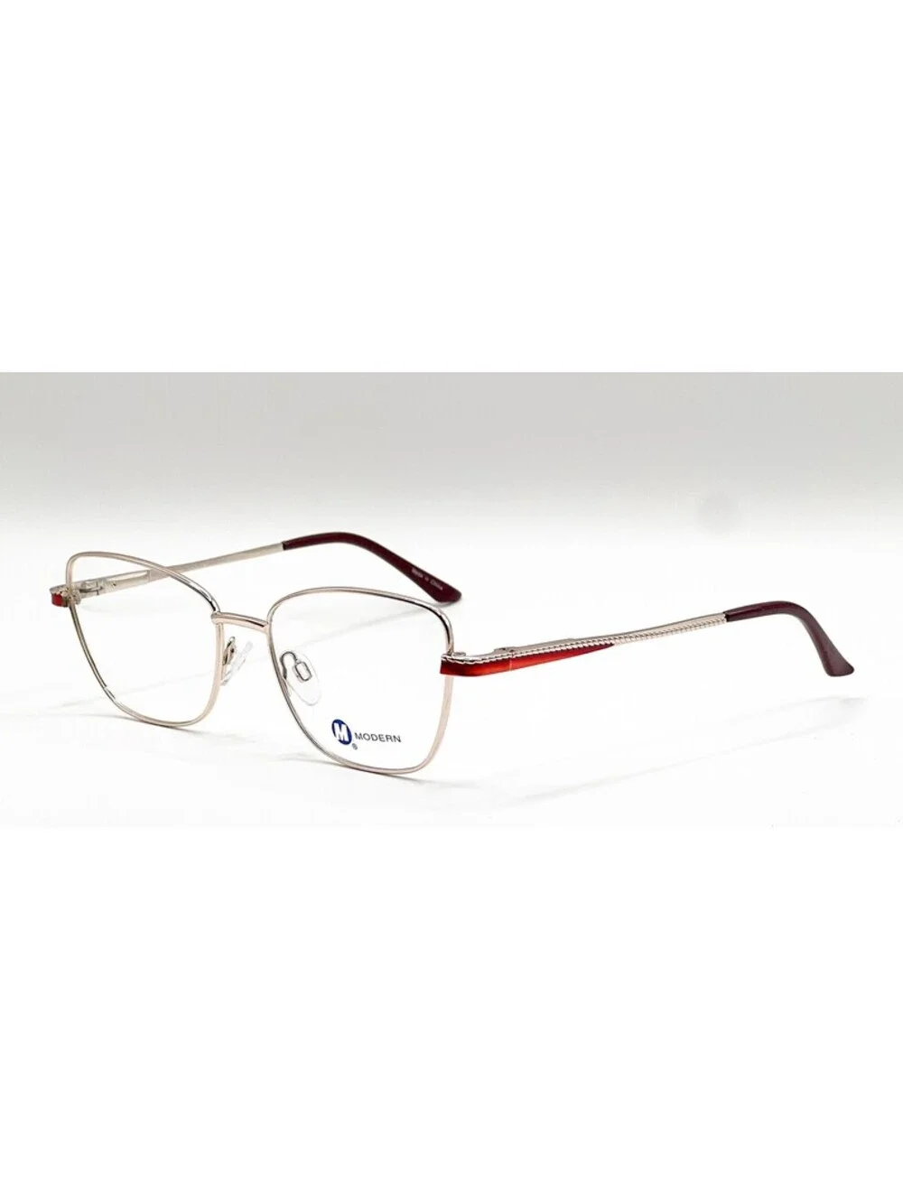 Modern Catherine Gold Red Cat Eye Authentic Eyeglass Frames 54-17-140
